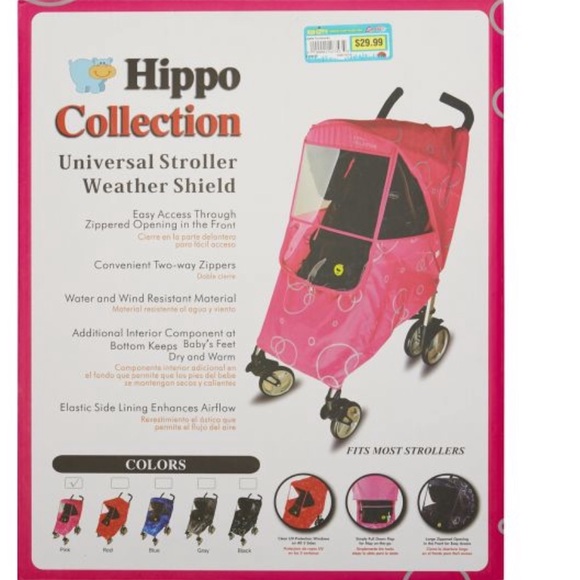 NWOT Hippo Collection Universal Stroller Cover - Picture 6 of 7
